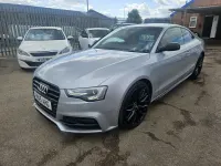 Used Audi A5 Black Edition 190 HP (139 kW) 2015 Silver Coupe