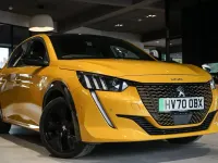 Used Peugeot e-208 GT 100 kW (136 HP) 2021 Yellow Hatchback