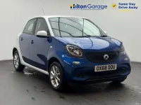 Used Smart ForFour Passion 71 HP (52 kW) 2019 White Hatchback