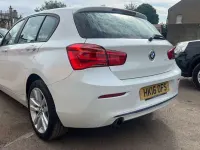 Used BMW 118 Sport Line 136 HP (100 kW) 2015 White Hatchback