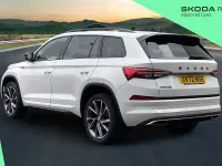 Used Skoda Kodiaq SportLine 150 HP (110 kW) 2022 Moon white metallic SUV