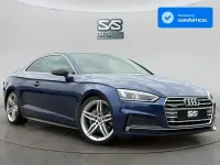 Used Audi A5 S-Line 190 HP (139 kW) 2017 Blue Coupe