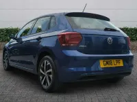 Used VW Polo SE 95 HP (69 kW) 2018 Blue Hatchback