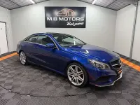 Used Mercedes E220 AMG line 2016 Blue Coupe
