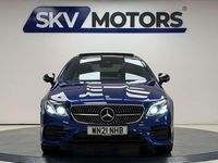 Used Mercedes E400 AMG Line Premium Plus 325 HP (239 kW) 2021 Blue Coupe