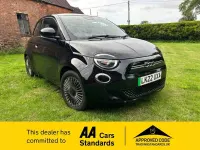Used Fiat 500e Icon 86 kW (118 HP) 2022 Black Hatchback