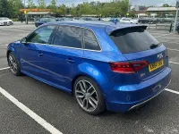 Used Audi S3 Sportback Advanced 300 HP (220 kW) 2014 Blue Hatchback