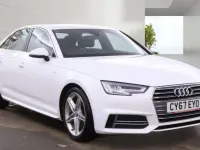 Begagnad Audi A4 S-Line 150 HK (110 kW) 2017 Vit Sedan