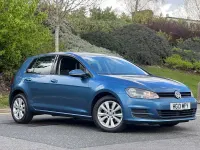 Second-hand VW Golf VII SE 105 CP (77 kW) 2013 Albastru Hatchback