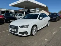 Used Audi A4 S-Line 190 HP (139 kW) 2019 White Sedan