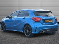 Used Mercedes A200 AMG Line Premium 136 HP (100 kW) 2016 Blue Hatchback