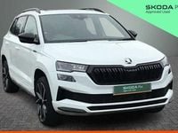 Used Skoda Karoq SportLine 110 HP (80 kW) 2023 Moon white metallic SUV