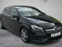 Used Mercedes A180 AMG line 122 HP (89 kW) 2017 Black Hatchback