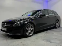 Used Mercedes C220 AMG line 170 HP (125 kW) 2017 Black Estate
