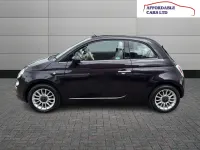 Used Fiat 500 Lounge 69 HP (50 kW) 2014 Purple Cabriolet