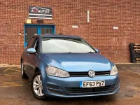 Usado VW Golf VII SE 105 HP (77 kW) 2014 Azul Citadino