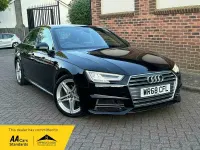 Used Audi A4 S-Line 150 HP (110 kW) 2018 Black Sedan
