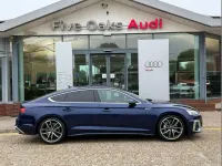 Used Audi A5 S-Line 200 HP (147 kW) 2024 Blue Hatchback