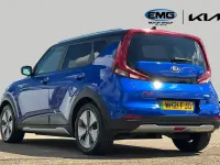 Used Kia Soul EV First Edition 147 kW (201 HP) 2021 Neptune blue /black roof SUV
