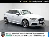 Used Audi A3 Sportback S-Line 150 HP (110 kW) 2018 White Hatchback