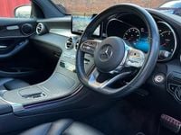 Used Mercedes GLC220 AMG Line Premium 194 HP (142 kW) 2019 Selenite grey metallic Coupe