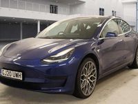 Used Tesla Model 3 Standard Range 366 kW (498 HP) 2020 Blue Sedan