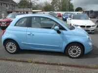 Used Fiat 500 Lounge 69 HP (50 kW) 2016 Blue Hatchback