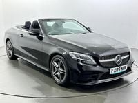 Used Mercedes C300 AMG line 258 HP (189 kW) 2019 Black Cabriolet