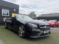 Used Mercedes E300 AMG line 245 HP (180 kW) 2018 Black Cabriolet