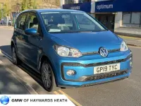 Used VW up! high up! 90 HP (66 kW) 2019 Blue Hatchback