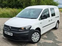 Used VW Caddy Maxi 102 HP (75 kW) 2018 White MPV