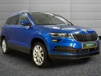Used Skoda Karoq SE L 150 HP (110 kW) 2019 Race blue metallic SUV