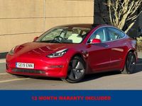Used Tesla Model 3 Long Range AWD 366 kW (498 HP) 2019 Red Sedan