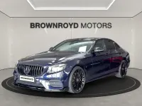 Begagnad Mercedes E220 AMG line 2020 Blå Sedan