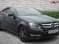 Begagnad Mercedes C220 AMG 2014 Svart Sportkupé