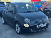 Used Fiat 500 Lounge 70 HP (51 kW) 2021 Black Hatchback