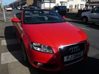 Used Audi A3 Cabriolet S-Line 2012 Red Cabriolet