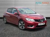 Used Nissan Pulsar Tekna 110 HP (80 kW) 2014 Red Hatchback