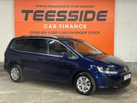 Usado VW Sharan SE 150 HP (110 kW) 2019 Azul Monovolume