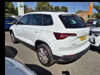 Used Skoda Karoq SE Drive 110 HP (80 kW) 2024 Moon white metallic SUV