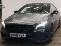 Used Mercedes CLA220 AMG line 177 HP (130 kW) 2016 Black Coupe