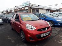 Used Nissan Micra Visia 79 HP (58 kW) 2016 Red Hatchback
