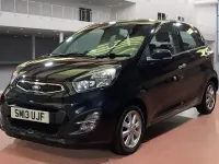 Second-hand Kia Picanto 84 CP (61 kW) 2013 Negru Hatchback