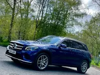 Used Mercedes GLC220 AMG line 170 HP (125 kW) 2017 Blue SUV