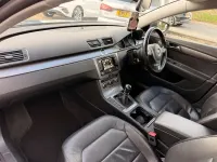 Used VW Passat Executive 177 HP (130 kW) 2014 Grey with black leather trim Sedan