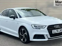 Used Audi A3 Black Edition 150 HP (110 kW) 2020 White Sedan