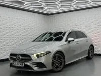 Used Mercedes A180 AMG line 116 HP (85 kW) 2019 Silver Hatchback