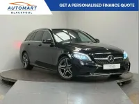 Usado Mercedes C220 AMG Line Premium 191 CV (140 kW) 2019 Negro Familiar