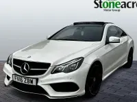 Used Mercedes E220 AMG line 177 HP (130 kW) 2016 White Coupe