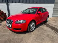 Used Audi A3 105 HP (77 kW) 2007 Red Hatchback